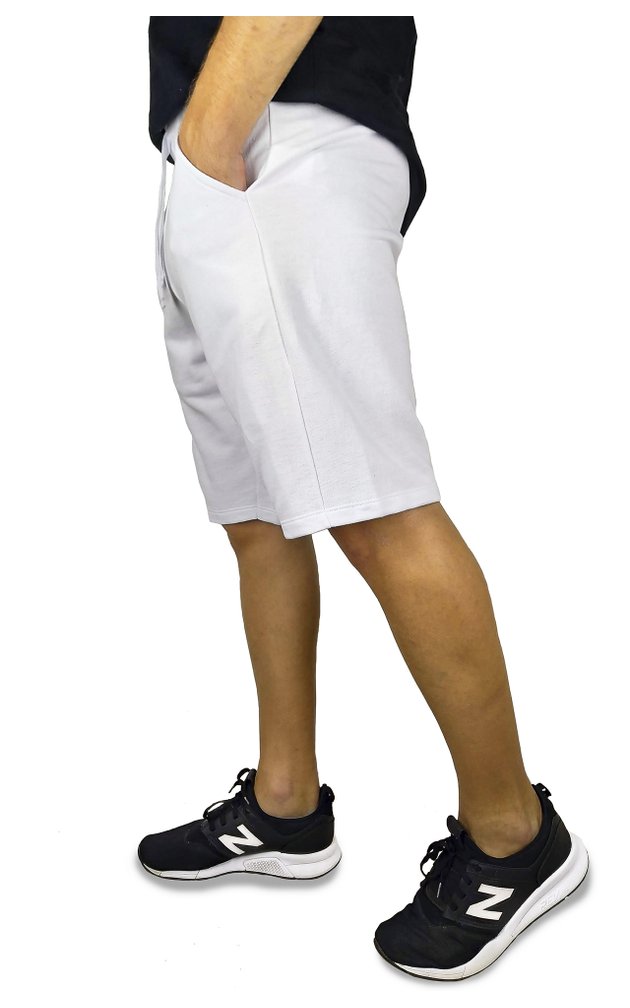 5201b bermuda moletom masculino basica branco riacci 3