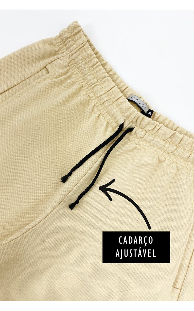 5235ar bermuda de moletom masculina academia treino shorts riacci areia 06