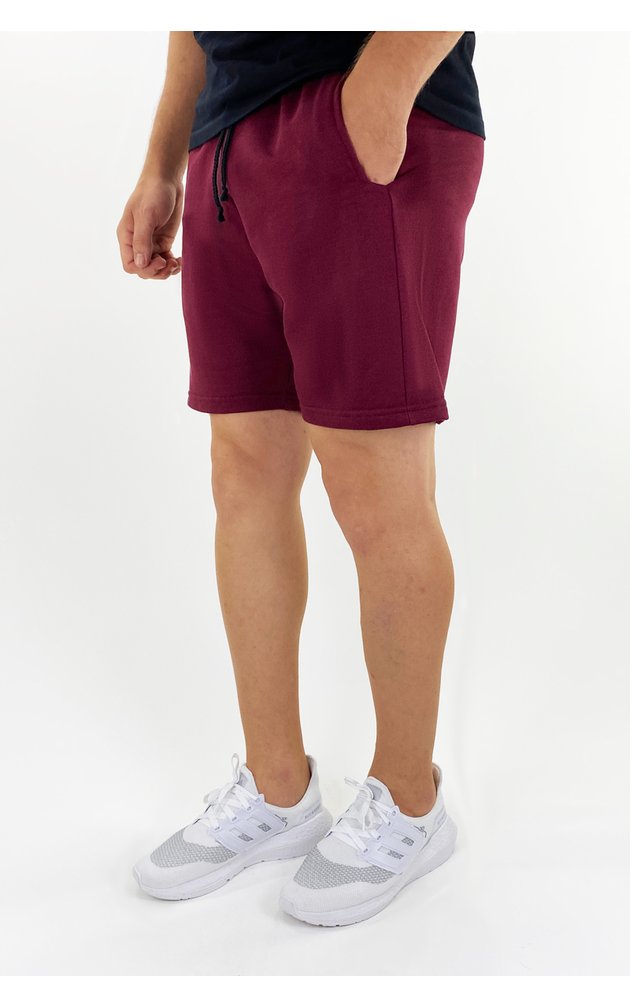 5235bo bermuda de moletom masculina academia treino shorts riacci bordo 01