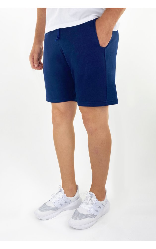 5235ma bermuda de moletom masculina academia treino shorts riacci marinho 01