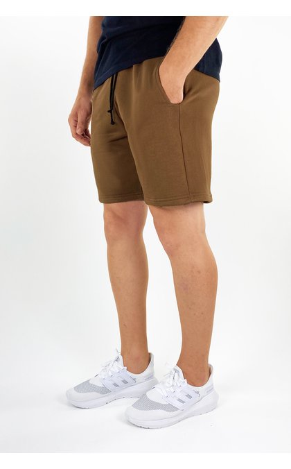 5235p bermuda de moletom masculina academia treino shorts riacci marrom 01