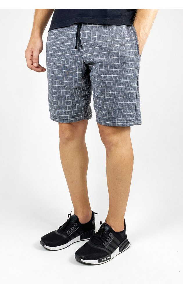 5235x bermuda de moletom masculina academia treino shorts riacci xadrez 01