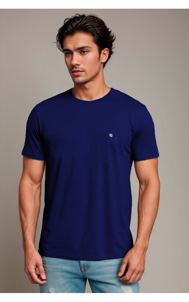 camiseta lisa masculina meia malha penteada basica riacci marinho2