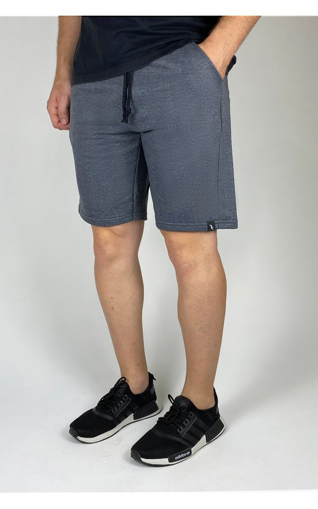 bermuda de moletom premium masculino academia casual riacci chumbo