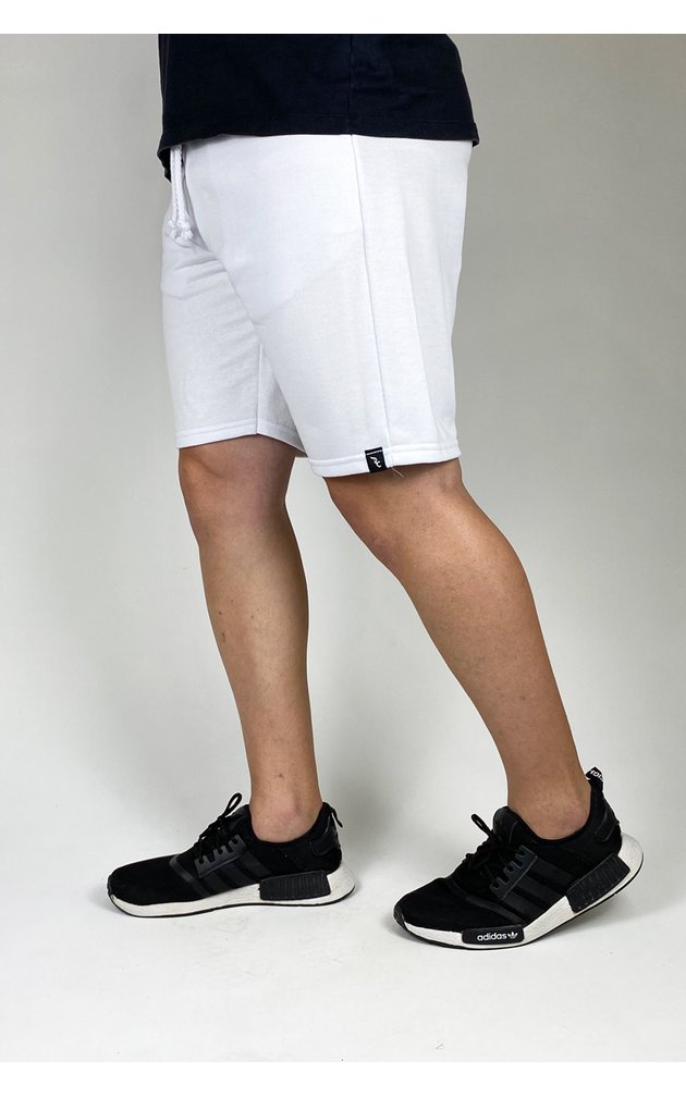 bermuda de moletom premium masculino academia casual riacci branco2