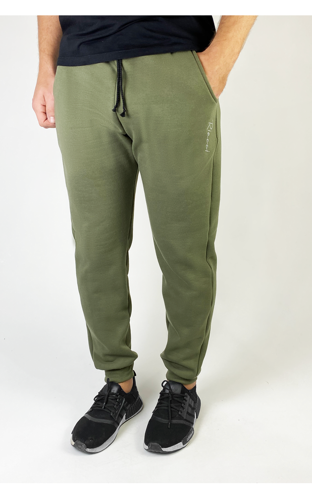 5197v calca moletom masculina peluciada academia inverno treino jogger riacci verde militar