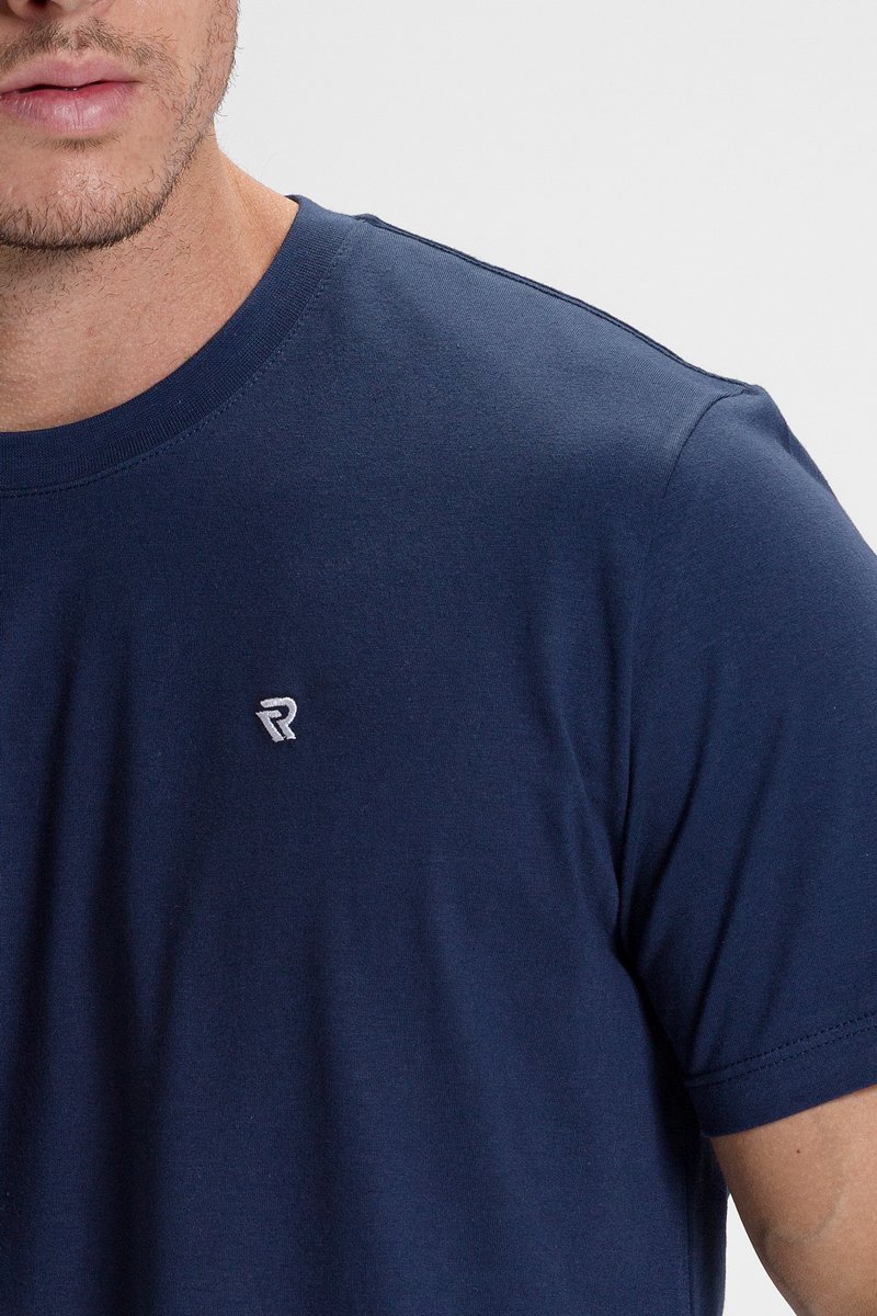 camiseta premium masculino algodao verao riacci marinho