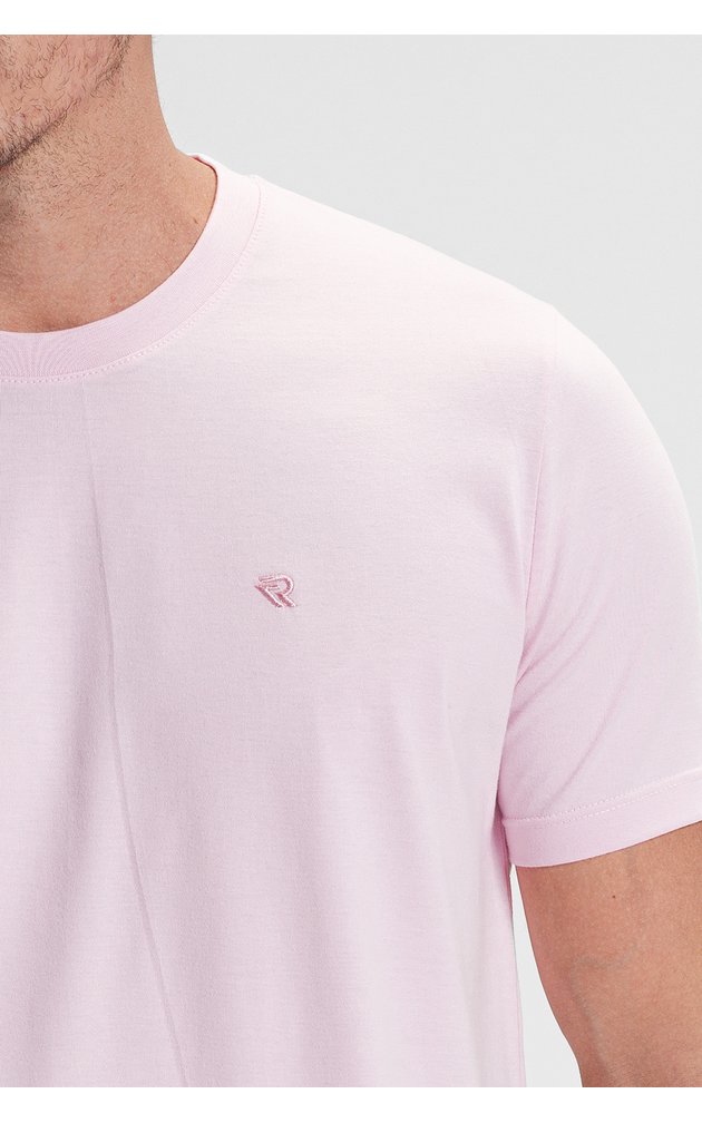 camiseta premium masculino algodao verao riacci rosa claro