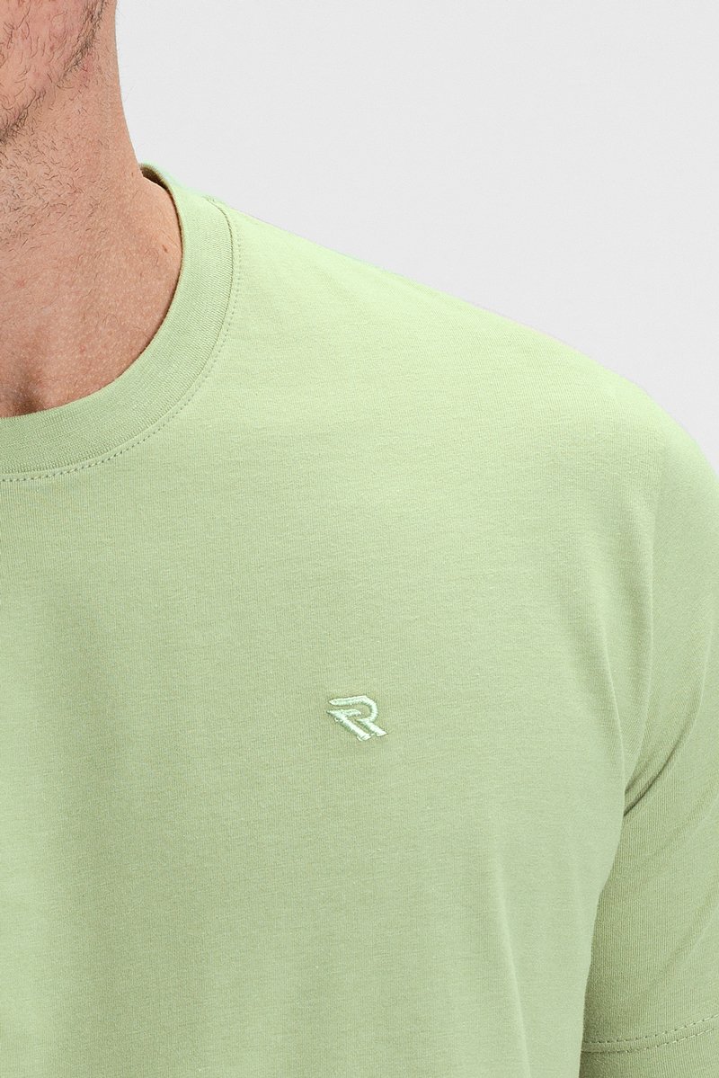 camiseta premium masculino algodao verao riacci verde claro