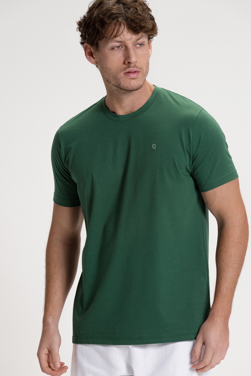 camiseta premium masculino algodao verao riacci verde escuro2