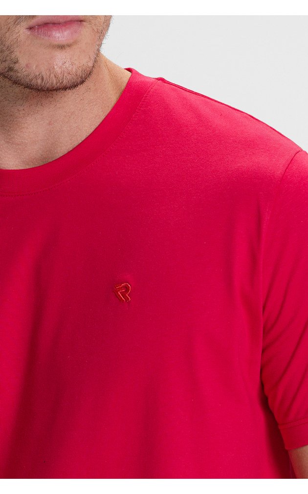camiseta premium masculino algodao verao riacci vermelho