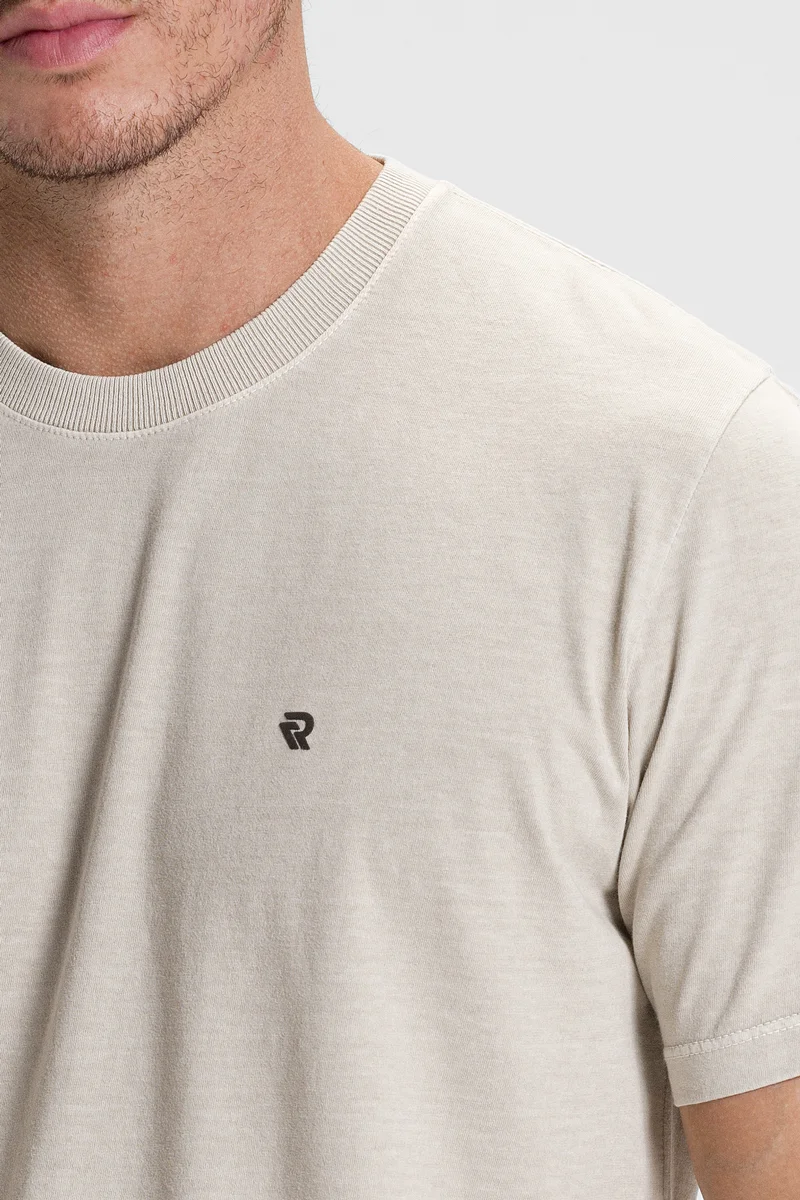 camiseta premium masculino estonado algodao verao riacci areia