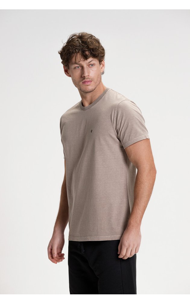 camiseta premium masculino estonado algodao verao riacci caqui3