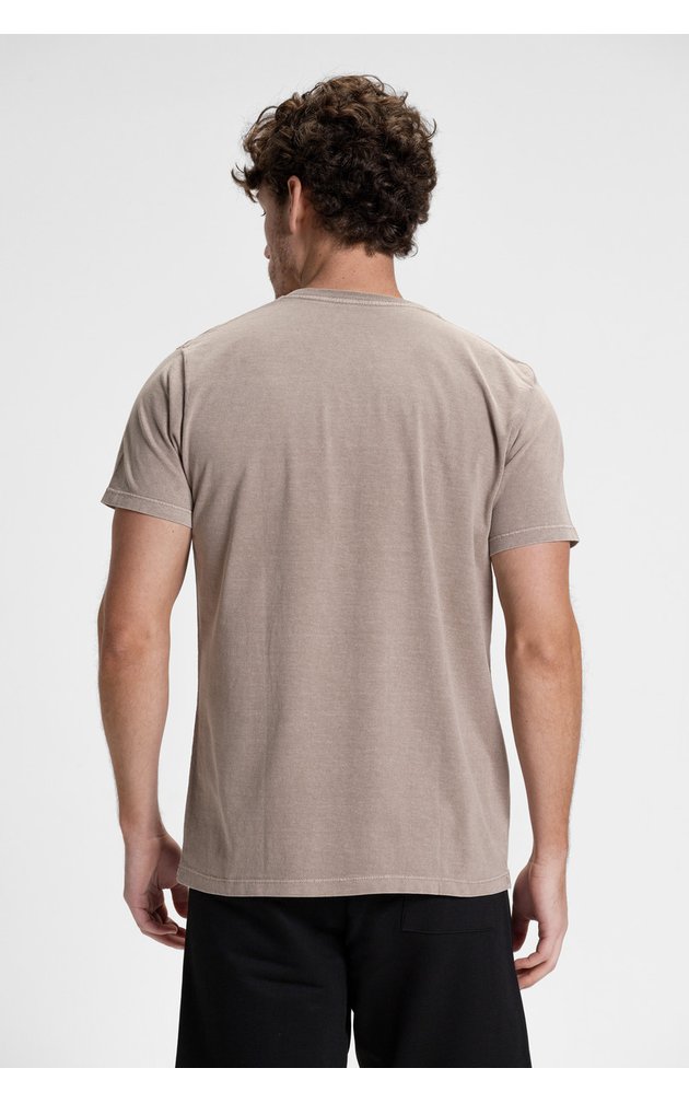 camiseta premium masculino estonado algodao verao riacci caqui5