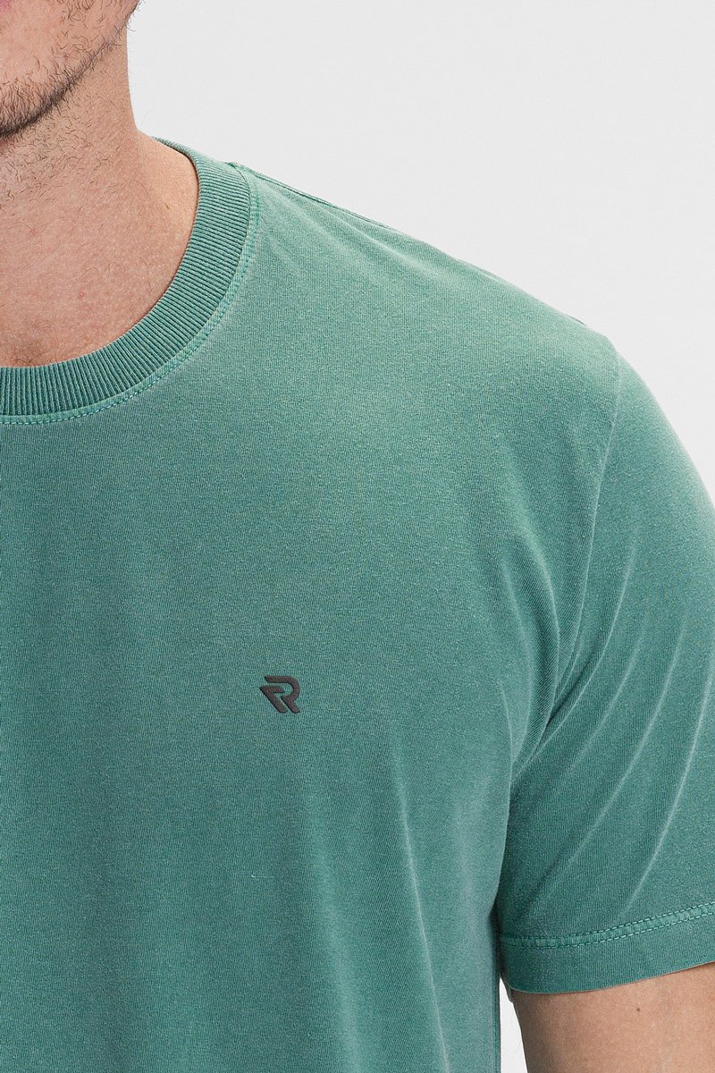 camiseta premium masculino estonado algodao verao riacci verde