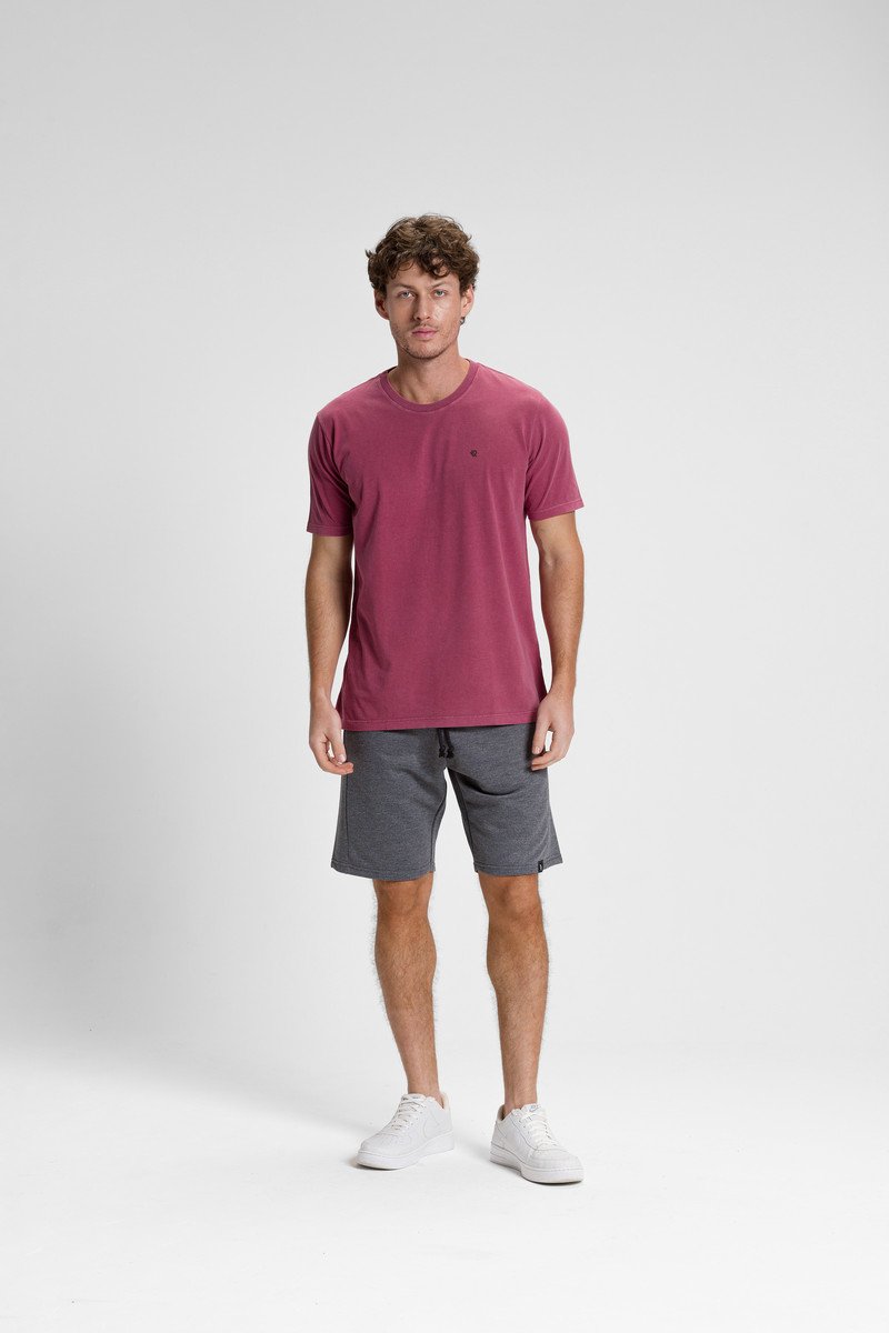 camiseta premium masculino estonado algodao verao riacci vinho1