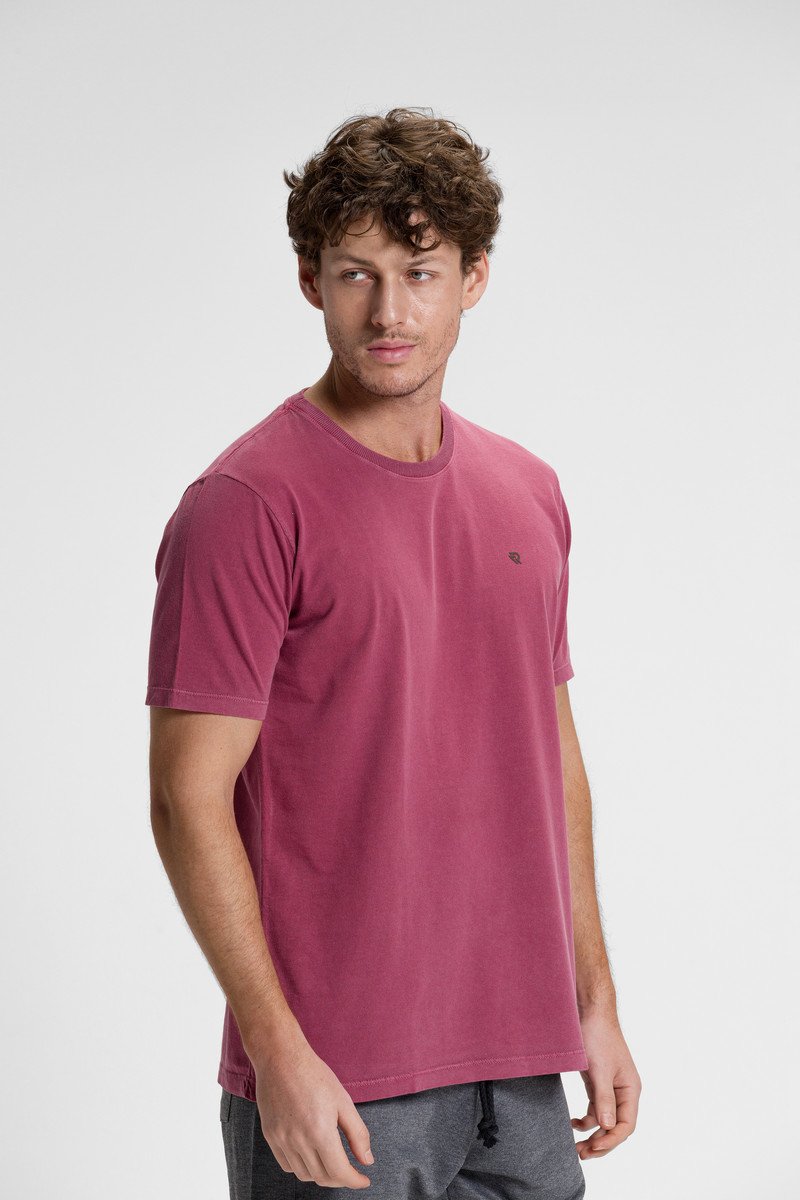 camiseta premium masculino estonado algodao verao riacci vinho4