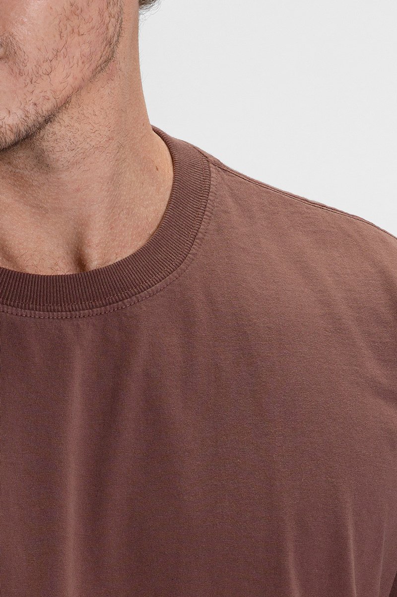 camiseta oversized masculina basica premium 100 algodao streetwear riacci marrom