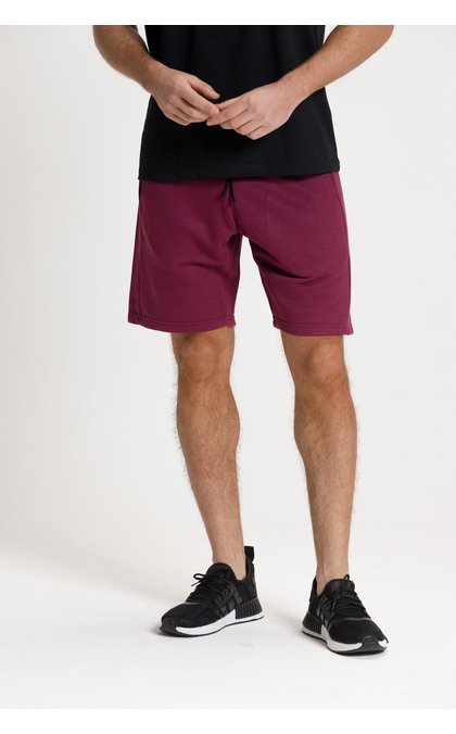 5235 bermuda moletom masculina verao algodao riacci academia bordo2