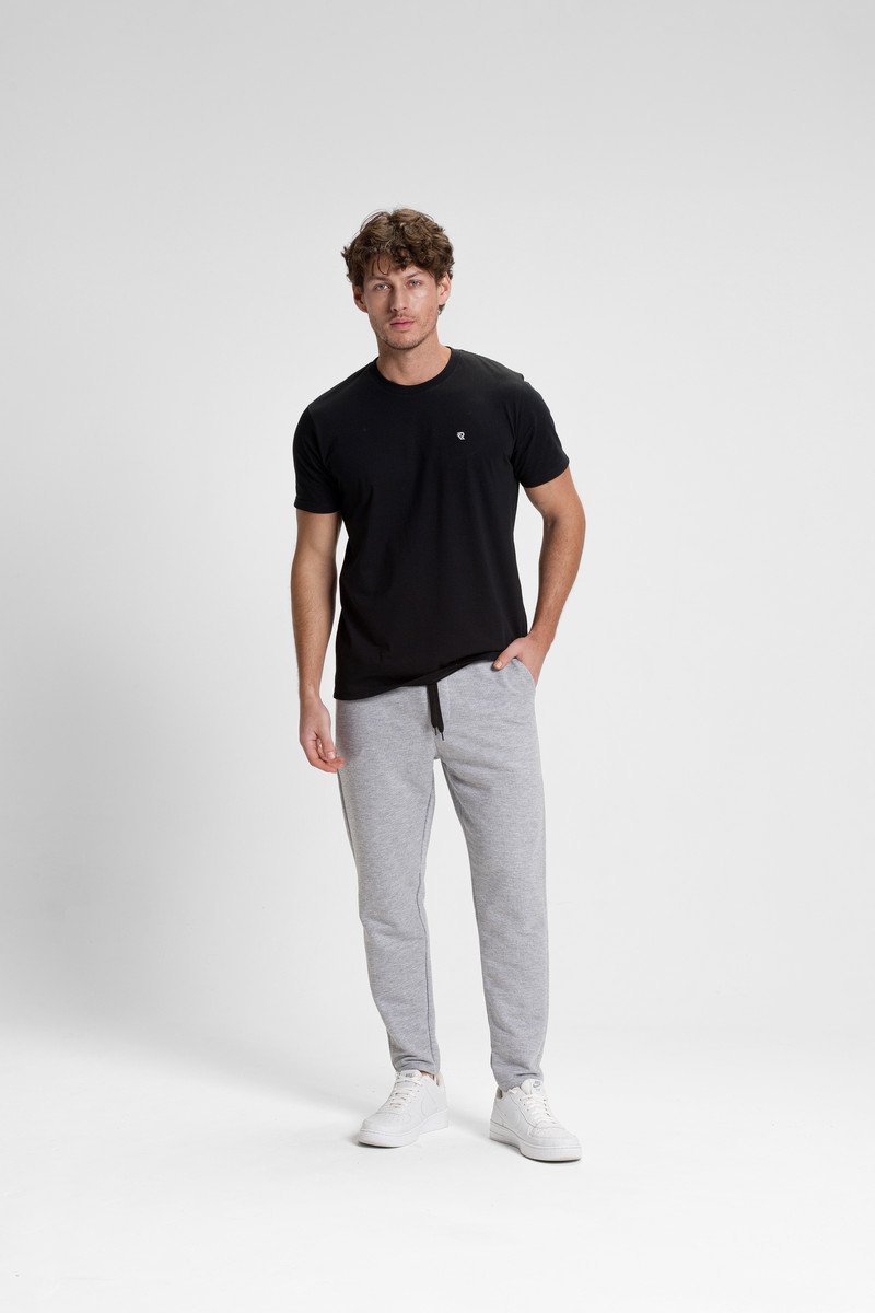 calca moletom reta alfaiataria premium verao riacci mescla