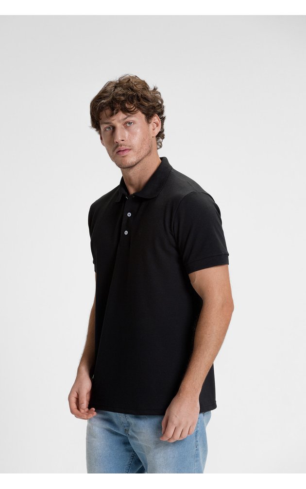 camisa polo masculina casual preto3