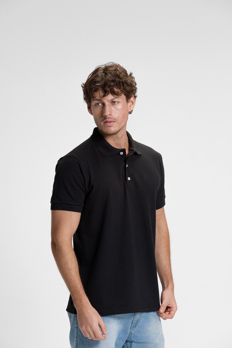 camisa polo masculina casual preto5