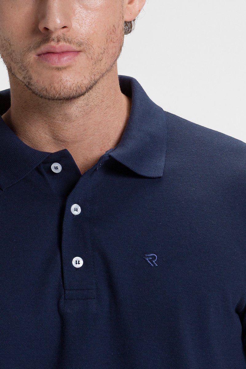 camisa polo masculina casual marinho