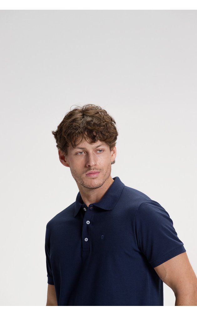 camisa polo masculina casual marinho3