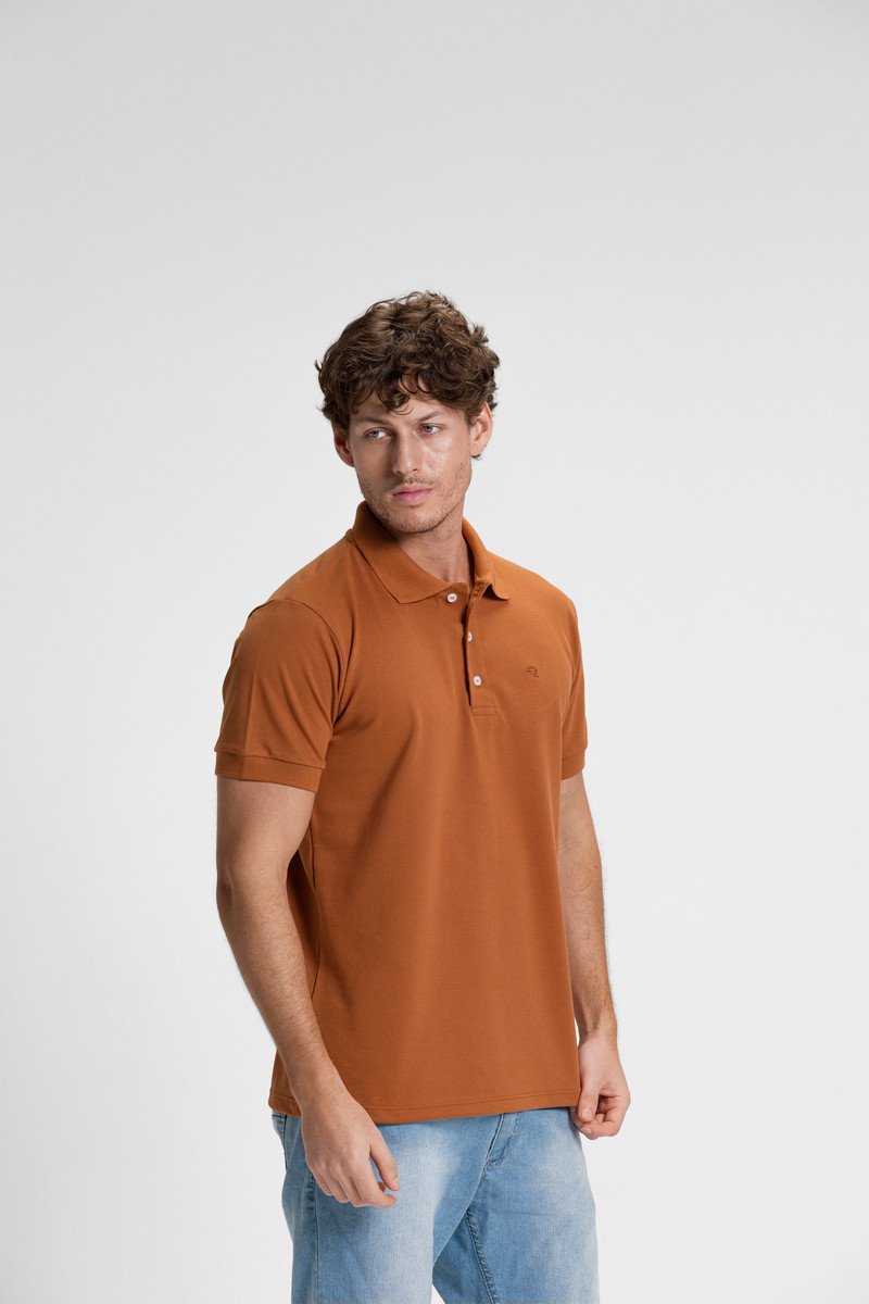 camisa polo masculina casual cobre4