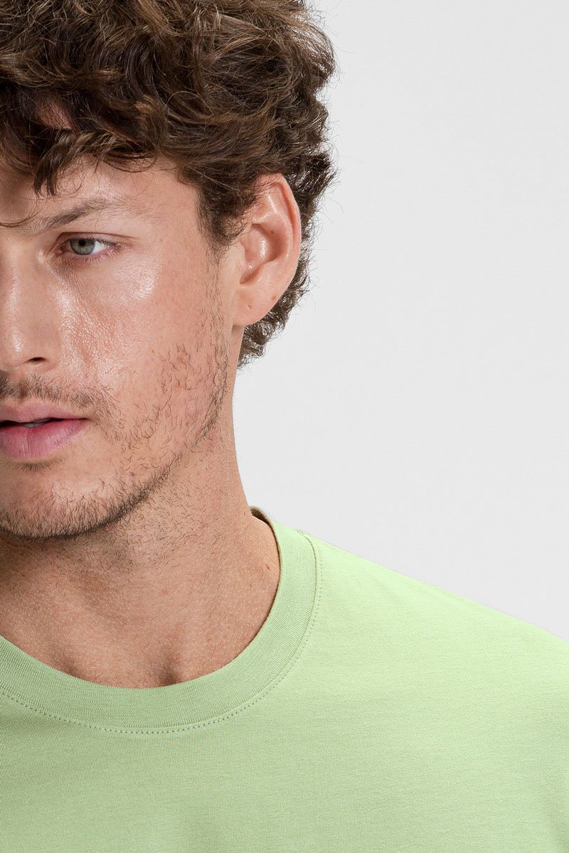 camiseta premium masculina riacci algodao verde claro