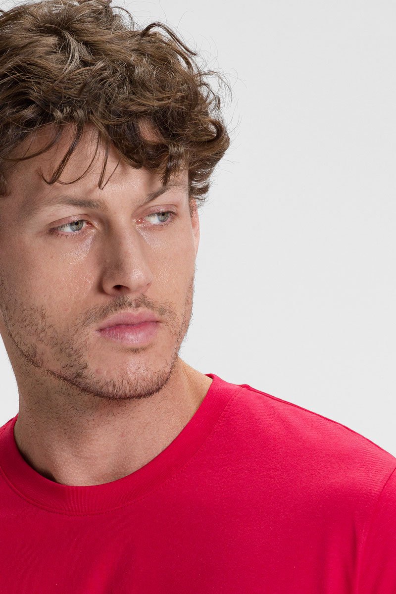 camiseta premium masculina riacci algodao vermelho