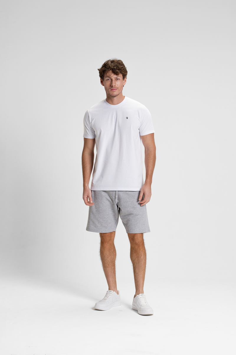 camiseta premium masculina algodao riacci branco