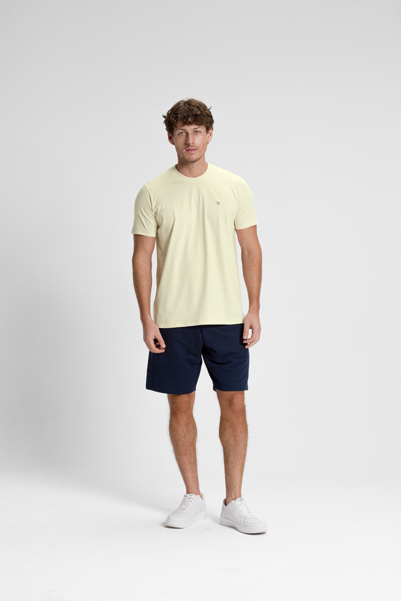 camiseta premium masculina algodao riacci marfim