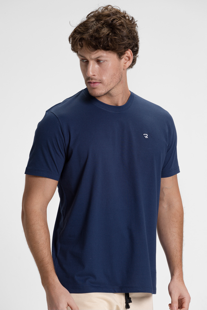 camiseta premium masculina algodao riacci marinho1