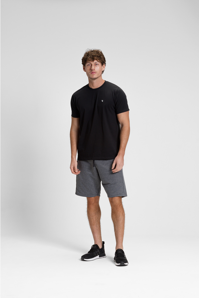 camiseta premium masculina algodao riacci preto