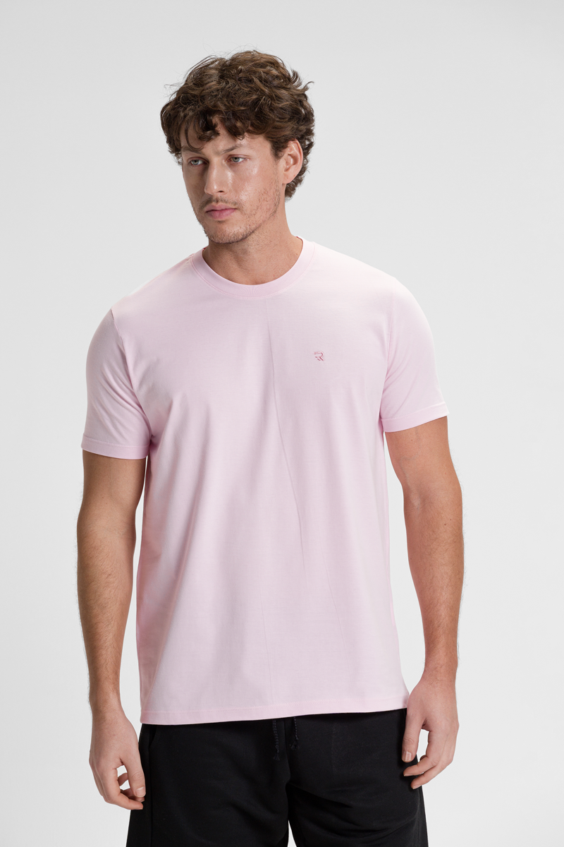 camiseta premium masculina algodao riacci rosa claro1
