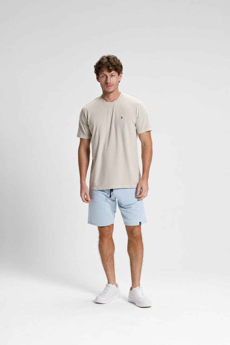 camiseta premium estonado masculina algodao riacci areia