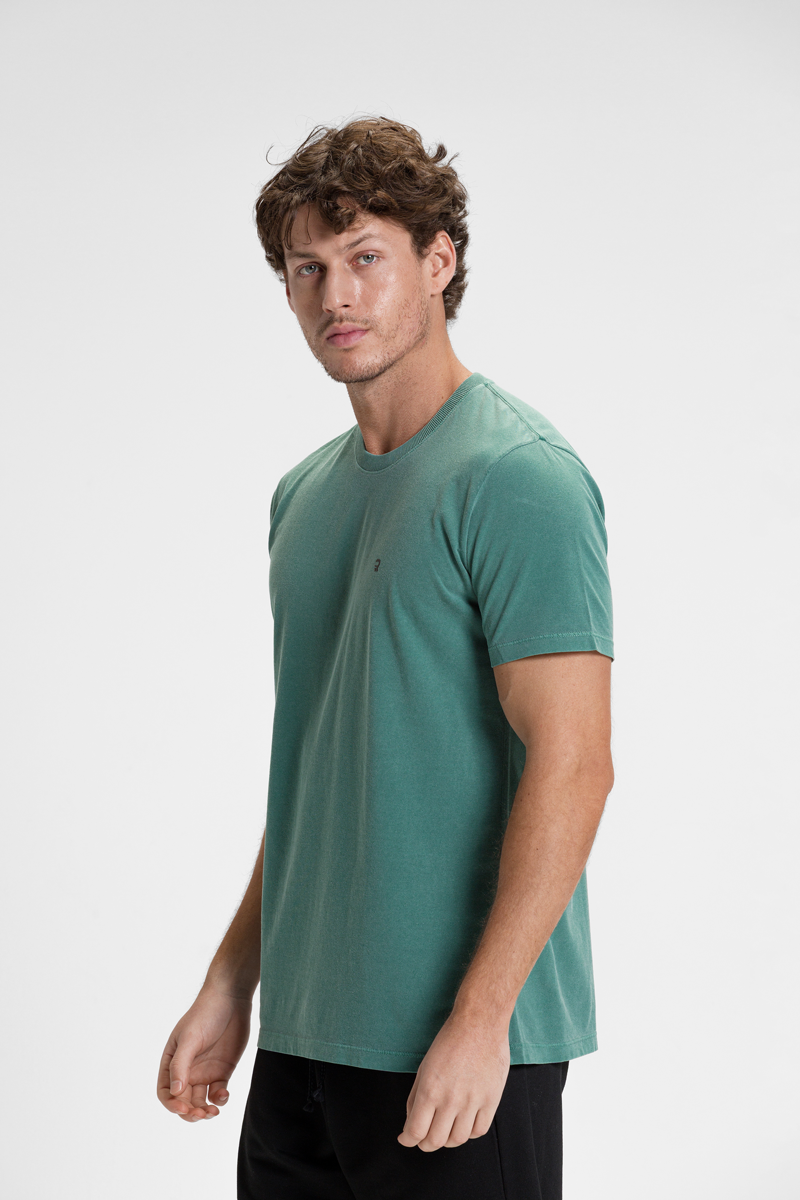camiseta premium estonado masculina algodao riacci verde2