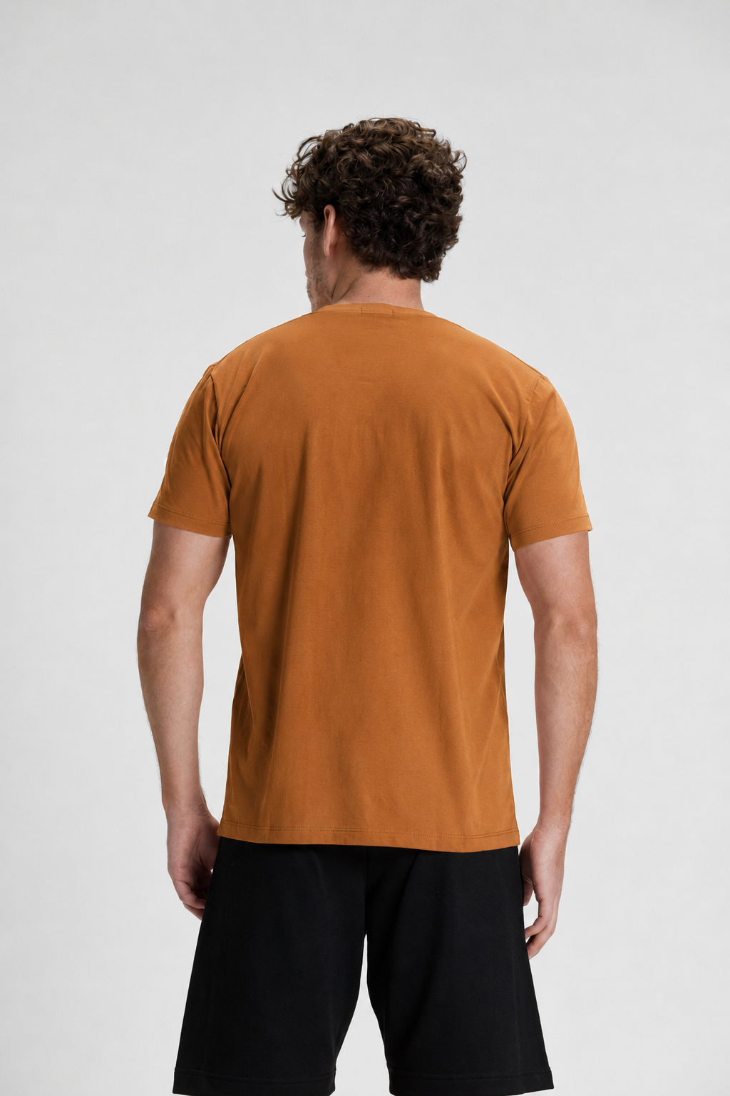 camiseta premium masculina algodao riacci caramelo2
